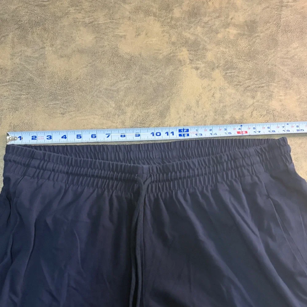 Adidas Joggers Mens 2XL Navy‎ Blue Logo Graphic Elastic Waist Sweatpants 7180